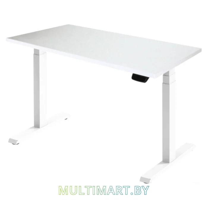 Стол для работы стоя ErgoSmart Ergo Desk Pro 1360x800x36 мм (альпийский белый/белый)